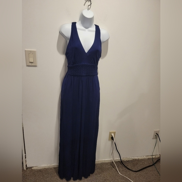 Anthropologie maeve size 6 yuma navy dress with pockets - Picture 1 of 7